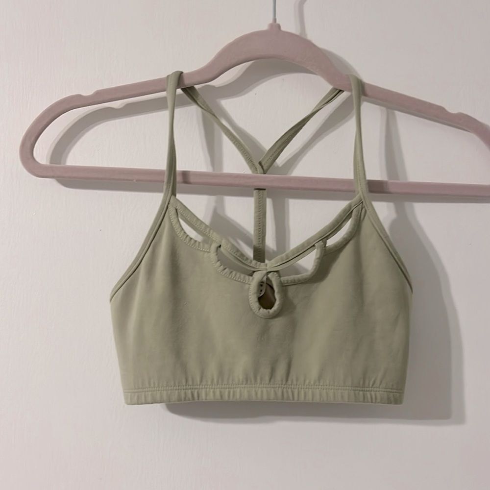 Free People Sage Green Strappy Bralette